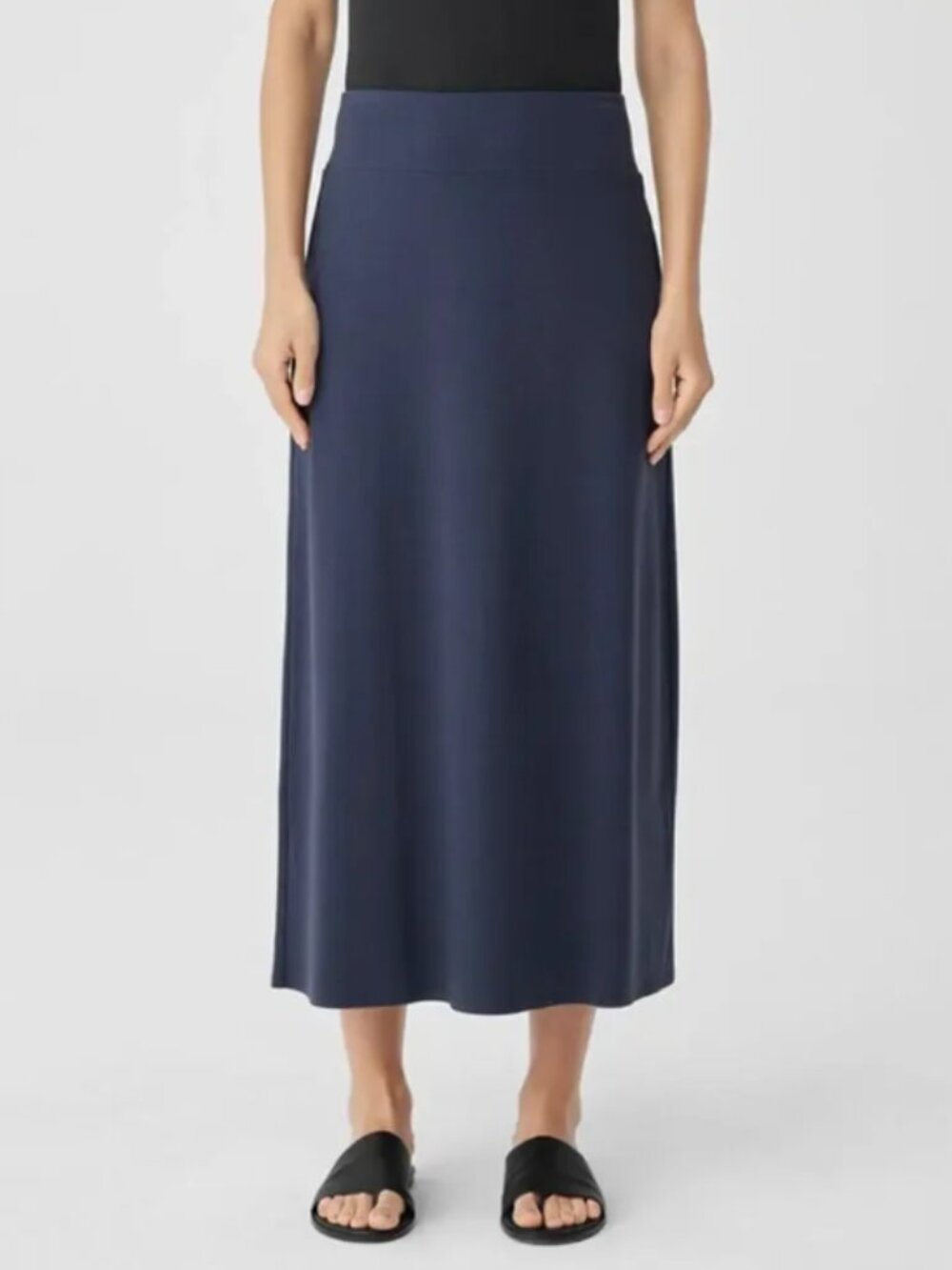 Eileen Fisher Maxi Skirt in Blue Extra Large